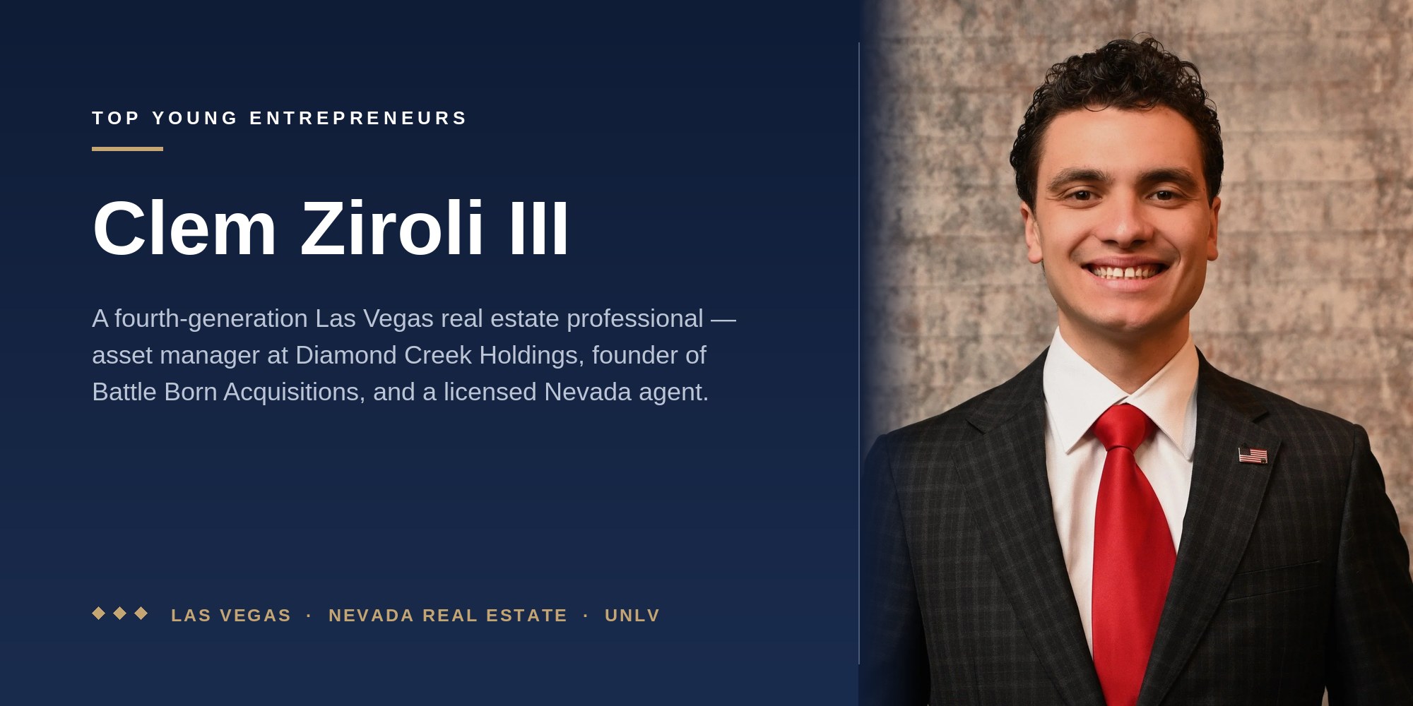 Clem Ziroli III, fourth-generation Las Vegas real estate professional